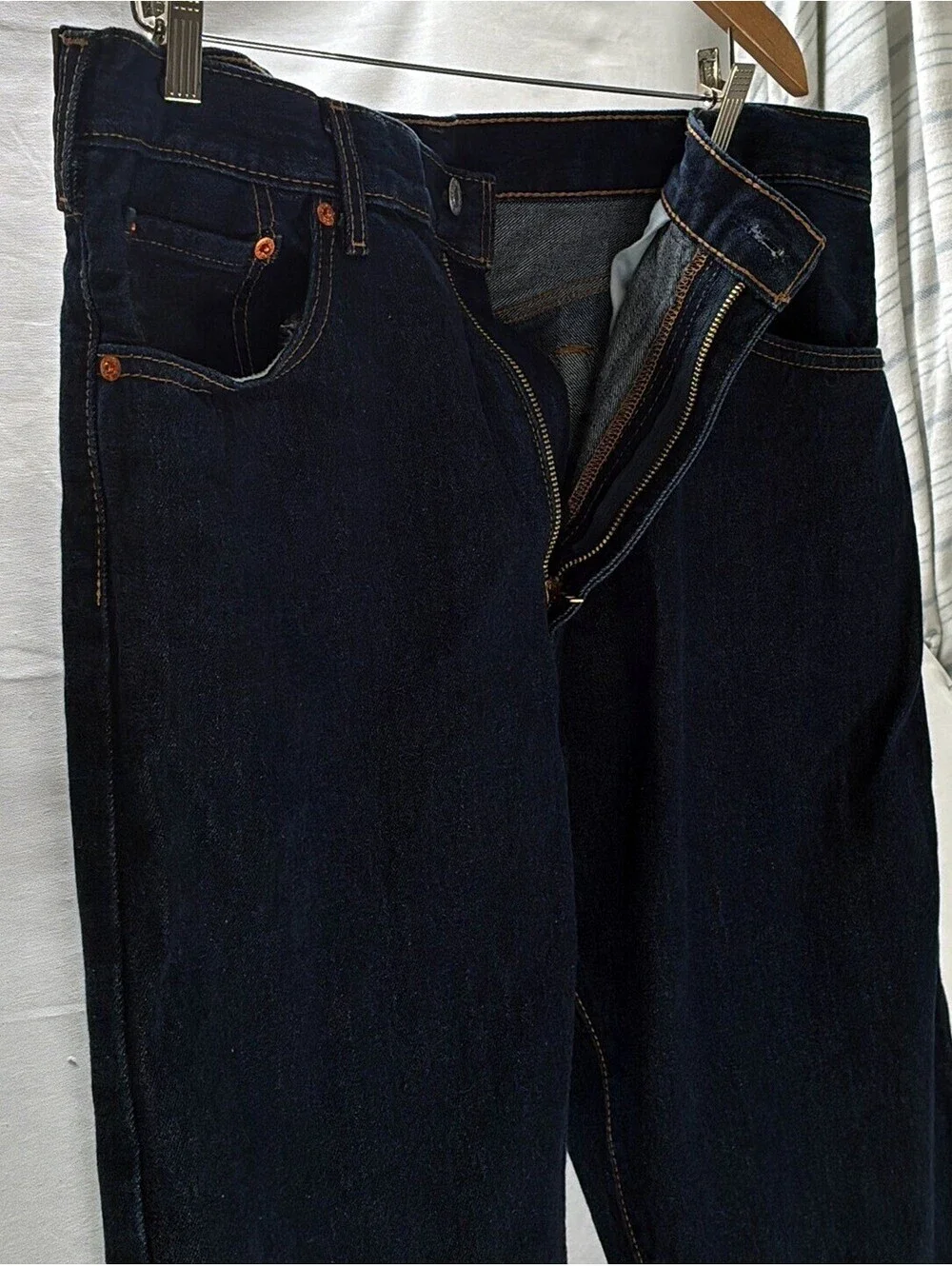Modern Levis 517 Bootcut Jeans Dark Wash Western Cowboy Fit